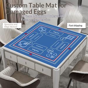 Nappe de jeu de cartes en tissu carré simple personnalisable, antidérapante, non réfléchissante, durable, avec bordure renforcée - Product Image 3