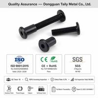 Vis Chicago à tête hexagonale, système Nylok anti-desserrage, acier inoxydable SS304, oxyde noir, fabrication directe, CE RoHS ISO9001