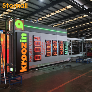 Pylône d'affichage numérique animé IP65 avec luminosité de 5500 cd/m² pour l'extérieur, idéal pour les stations de <span class=keywords><strong>lavage</strong></span> de voitures et les stations-service - Product Image 1