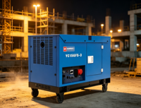 Générateur diesel silencieux 15 kW, triphasé, puissance égale, monophasé 400 V 230 V, groupe électrogène V-Twin 20 kVA max, démarrage électrique, 26 L, ATS YuChai
