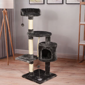 Peluche courte Haute Qualité Arbres à chat de taille moyenne Gris foncé - Product Image 2