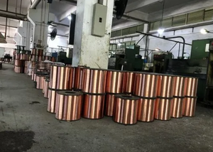 Alambre de magnesio de Aluminio revestido de cobre <span class=keywords><strong>CCAM</strong></span> 0,20-0,29mm Línea Telefónica, Conductor interno de línea de red - Product Image 6