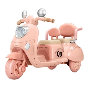 Motocicleta Eléctrica Roja para Niños, Juguete de Montar con Ruedas Potentes, Bocina Funcional y Luz Delantera - Product Image 1