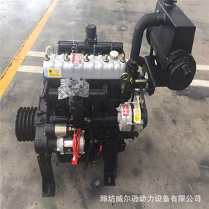 Motor Diésel Weifang 490 de 4 Cilindros, Refrigerado por Agua, para Barcos, 35kw, de Cuatro Tiempos, Arranque Automático - Product Image 3