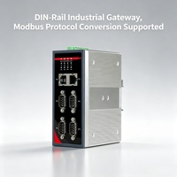 Gateway Industrial para Riel DIN con 4G/5G Opcional, RS485, Modbus RTU a TCP, MQTT, JSON, Buffer de Borde, 35mm DIN, IP40