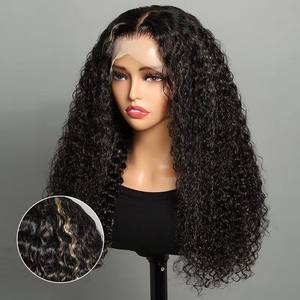 Pelucas de Cabello Humano Virgen Baratas con Frente de Encaje, Ondulado Rizado Jerry, Proveedor de Pelucas de Cabello Humano Crudo, Pelucas con Cierre de Encaje 13x4, Cabello Brasileño - Product Image 2