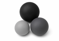 Balle de massage en silicone haute densité pour tissus profonds, logo personnalisé, portable, étanche, écologique, pour le dos, le cou et les épaules