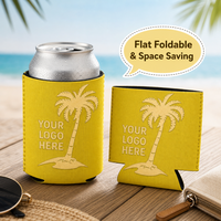 Refroidisseur de canettes en néoprène personnalisé avec logo par sublimation, 12 oz, léger, pliable, recyclable, pour garder les canettes de bière au frais