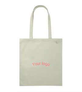 Bolsa de Mano de Lona de Algodón Personalizada al por Mayor, con Doble Asa, para Uso Diario, Reutilizable, con Logotipo Serigrafiado - Product Image 4