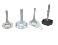 Pieds de nivellement ovales pour supports de convoyeur, pied réglable M16 avec trous de fixation, pied à base plate M12, coupelle de pied M8M14