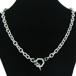 Sweet Cool <b>Titanium</b> Steel 0 <b>Chain</b> Necklace Accessory Neck <b>Chain</b>, Geometric Buckle Clavicle <b>Chain</b> Tanjing Fashion Lijing Necklace - Product Image 1