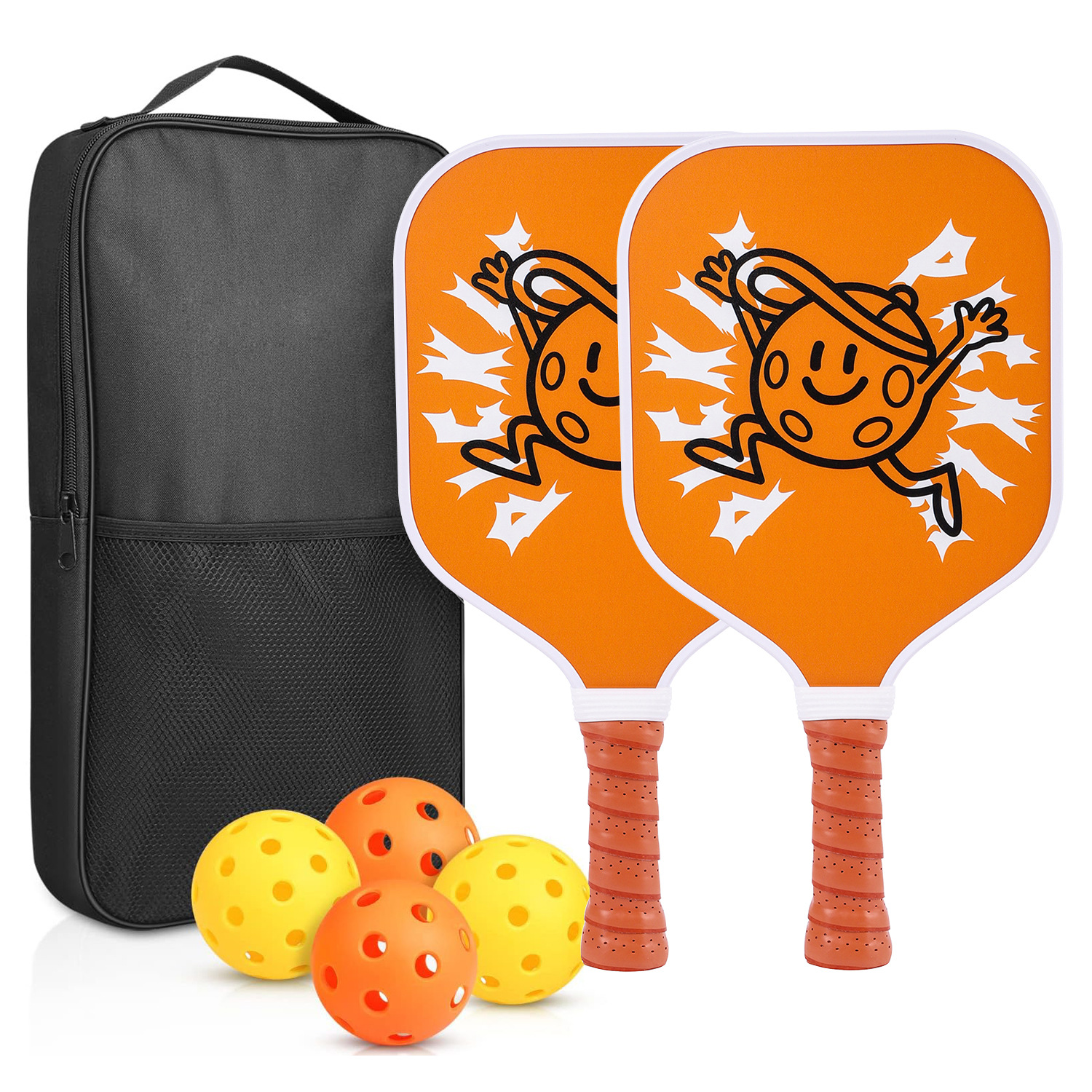 2 raquettes, 4 balles, 1 paquet [Kids' RT-010]