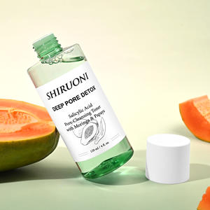 OEM ODM Natural Vegan <span class=keywords><strong>Moringa</strong></span> fermentasi pepaya Toner pengelupasan kulit lembut air pencerah dengan Formula murni - Product Image 6