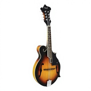 <span class=keywords><strong>Mandoline</strong></span> IRIN F Style, corps entièrement en bois massif, 8 cordes, finition Sunburst, 70 cm, avec étui rigide - Product Image 1