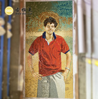 Mosaïque en verre taillée à la main au design moderne personnalisé motif mural carrelage d'art pour la décoration murale de la chambre à coucher