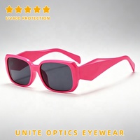 Dernières tendances de la mode italienne, lunettes de soleil unisexes de style rétro, protection UV400, monture carrée noire de luxe pour hommes et femmes
