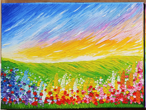 Moderne 3D Couteau Lourd Peintures <span class=keywords><strong>Paysage</strong></span> Printemps Eté Automne <span class=keywords><strong>Hiver</strong></span> Quatre Saisons Maison Mur Art Décor <span class=keywords><strong>Peinture</strong></span> À L'huile sur Toile - Product Image 5