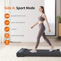Máquina Innovadora 2 en 1 para Correr y Masajear el Cuerpo, Caminadora Eléctrica Plegable que Ahorra Espacio para Gimnasio y Fitness
