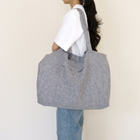 Sacs de courses en toile de coton recyclé personnalisables avec logo couleur, sacs fourre-tout vierges à imprimer, fournis en stock