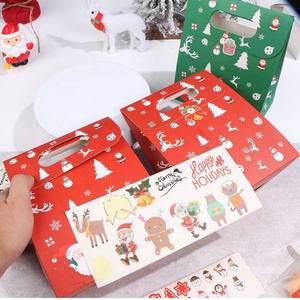Bolsa de Papel Kraft Mini Colorida para Regalos de Nochebuena, Bolsa para Dulces Navideños - Product Image 3