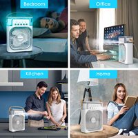 Refroidisseur d'air de ventilateur de support dissipation de chauffage refroidissement par air portable avec refroidisseur d'air de glace