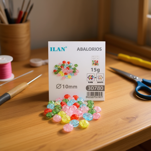 Perline Ilan 10mm Multicolore 15g per Lavori Artigianali - Product Image 3