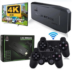 Bán buôn 4K HD TV Trò chơi giao diện điều khiển với 3500/10000 trò chơi cổ điển (FC/GB/GBC/MD) 2.4 Gam Kép Điều khiển không dây 32/64GB bộ nhớ - Product Image 1