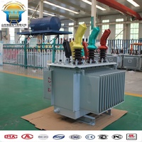 Transformateur de distribution électrique immergé dans l'huile triphasé S11 100 kVA-10 000 kVA 400 V, élévateur-abaisseur de tension
