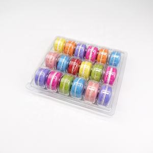 Bandeja de Plástico PET Transparente con 18 Compartimentos para Macarons, Caja de Exhibición para Postres y Galletas - Product Image 2