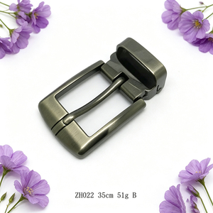 Hebilla de cinturón en forma de D de aleación de zinc color bronce con soporte trasero, hebilla de marco redondo para cinturón de cuero diario para hombre - Product Image 5