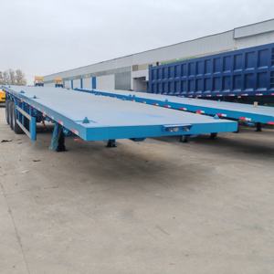 Nouvelle semi-<span class=keywords><strong>remorque</strong></span> plateau porte-conteneurs 2, 3 ou 4 <span class=keywords><strong>essieux</strong></span>, 20, 40 ou 45 pieds, 40 tonnes - Product Image 1