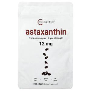 Suplementos Antioxidantes con Astaxantina Derivada de Microalgas Frescas en Cápsulas Blandas, Promueven una Piel y Ojos Saludables y un Bronceado Natural - Product Image 1