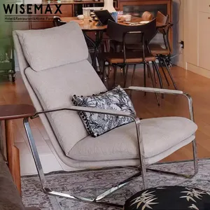 WISEMAX kursi santai rileks dewasa kontemporer kursi ruang tamu furnitur rumbai kursi malas sandaran tangan chai