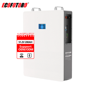 แบตเตอรี่ลิเธียมไอออนแบบแท่งปริซึม ECOFOTORO 51.2V 200Ah 10KWh ระบบกักเก็บพลังงานภายในบ้าน พร้อมระบบจัดการแบตเตอรี่ Lon BMS ลิเธียมไอรอนฟอสเฟต - Product Image 5