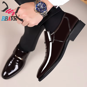 Zapatos de Negocios para Hombre 2026, de PU, Casuales de Verano, Transpirables, con Suela Suave, Punta Reforzada de Cuero, Duraderos y Fáciles de Poner - Product Image 2