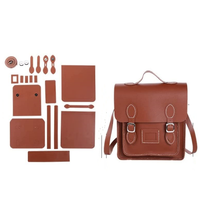 Vente en gros de sac à dos bricolage sac en cuir PU matériel de couture kit de fabrication, pour femme fille anniversaire vacances jour cadeau