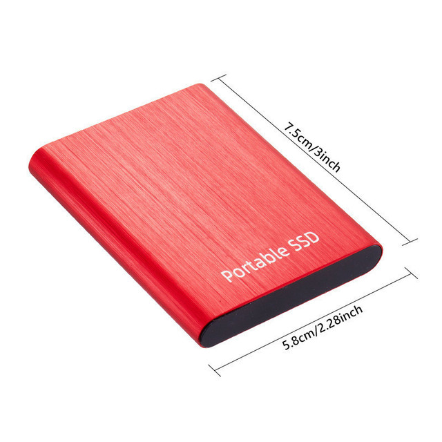 High-Speed 1TB to 16TB Portable Mini Metal Hard Drive with Cross-Border Foreign Trade New Internal SSD for Laptop Brushed Style