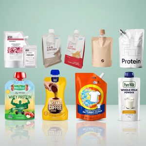 Machine d'emballage automatique de poudres pour boissons santé en doypack, machine d'emballage de poudre de protéines de lactosérum, de collagène et de vitamines en sachet - Product Image 2