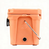 Glacière isotherme rotomoulée en PE de 20 Qt, portable, pour la pêche, le camping, le stockage alimentaire en milieu hospitalier