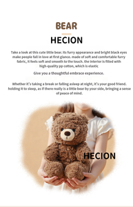 HECION Little Bear Doll Jouet en peluche-Animal en peluche doux pour enfants de 28 cm de haut De grandes quantités peuvent être demandées pour des réductions - Product Image 5