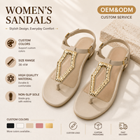 Sandales d'été pour femmes, élégantes, respirantes et confortables, tongs pour femmes