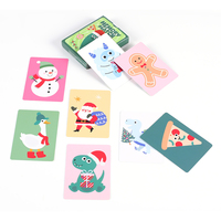 Cartes de jeu de mémoire de Noël 32 pièces, jeu de cartes éducatif pour enfants, jeu d'association pour l'apprentissage précoce, jouet interactif parent-enfant