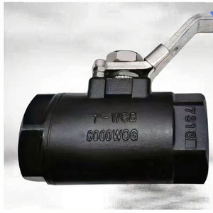 Válvula de bola manual de 6000WOG para alta temperatura, 2 piezas, ASTM CF8M A216 WCB, compatible con OEM para medios base - Product Image 2