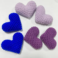 Porte-clés cœur en crochet Mini Kawaii Porte-clés peluche Amigurumi Peluche tricotée à la main Petits Coeurs pour la Saint-Valentin Cadeaux
