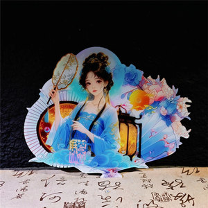 Décorations de plateaux à sashimi en acrylique, thème Miel et Douceur, avec motif de femmes élégantes, pour cadeaux de fêtes et fêtes d'anniversaire - Product Image 4