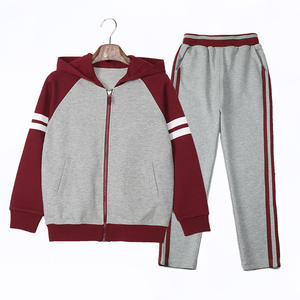 Ensemble de survêtement à capuche bicolore pour l'école, printemps-automne, pour les élèves du primaire et du secondaire - Product Image 3