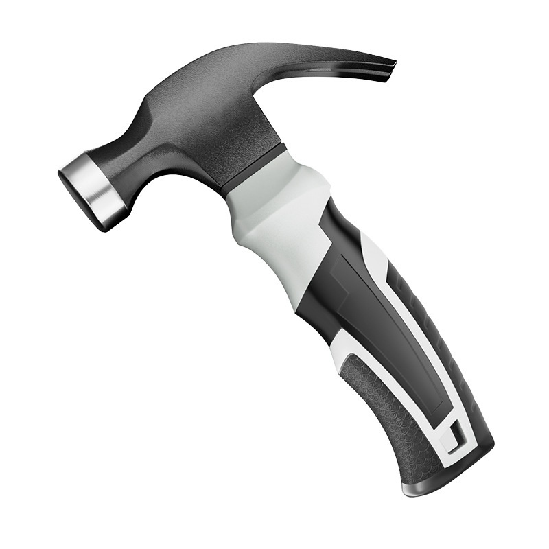 Mini Multi-Functional Claw Hammer with Short Handle Portable Industrial Steel Nail Pulling Tool for Home Woodworking