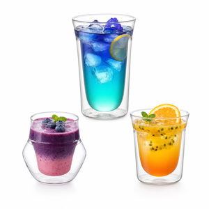 Vaso de Vidrio de Borosilicato Aislado de Primera Calidad, Apto <span class=keywords><strong>para</strong></span> <span class=keywords><strong>Microondas</strong></span>, <span class=keywords><strong>para</strong></span> Espresso, Té, Jugo, Leche, Resistente al Calor - Product Image 6
