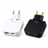 Adaptateur mural rotatif EU 4,8 mm, convertisseur de prise, chargeur, séparateur de courant 1 vers 3, indice de protection IP67, courant 16A