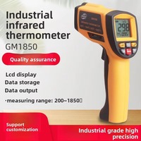 Multi Functional Small Plastic Infrared Thermometer GM1850 with LCD Display